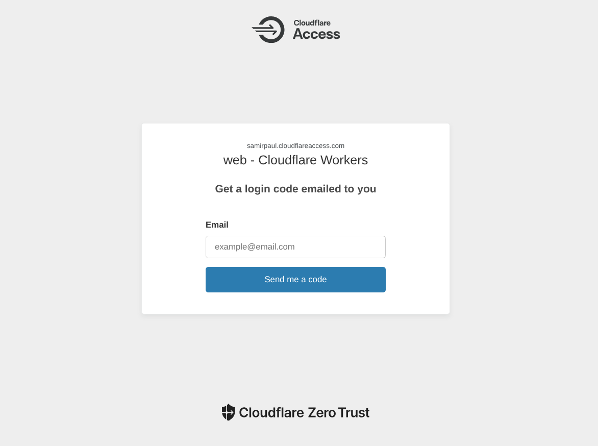 Zero Trust Protected Status Page Access